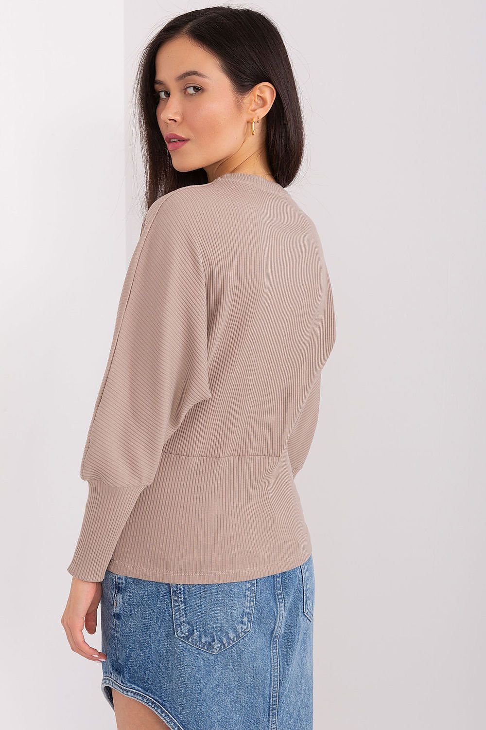 Bluse BFG til dame fra MS StyleHaven, laget av Bomull, farge Rosa, størrelse S/M, med long ermer, perfekt til casual; dress