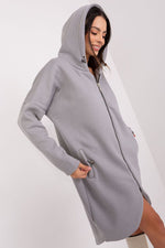 Genser Rue Paris til dame fra MS StyleHaven, laget av Bomull, farge beige 2, størrelse S/M, med long ermer, perfekt til casual; dress