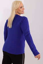 Jumper plus size til dame fra MS StyleHaven, størrelse XL/XXL, med long, bukselengde long, kjolelengde short; mini; knee, kjolestil pencil