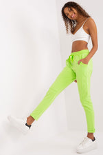 Everyday Ease - Joggebukse i bomull med høy midje til dame fra MS StyleHaven, laget av Bomull, farge Grønn 2, størrelse XL, med 45720 ermer, perfekt til casual; dress