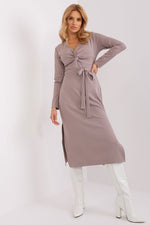 Spring Allure Daydress – Lakerta til dame fra MS StyleHaven, laget av Bomull; polyester, farge Svart, størrelse L/XL, med long ermer, perfekt til casual; dress