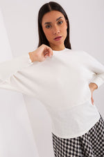Bluse BFG til dame fra MS StyleHaven, laget av Bomull, farge Svart, størrelse S/M, med long ermer, perfekt til casual; dress