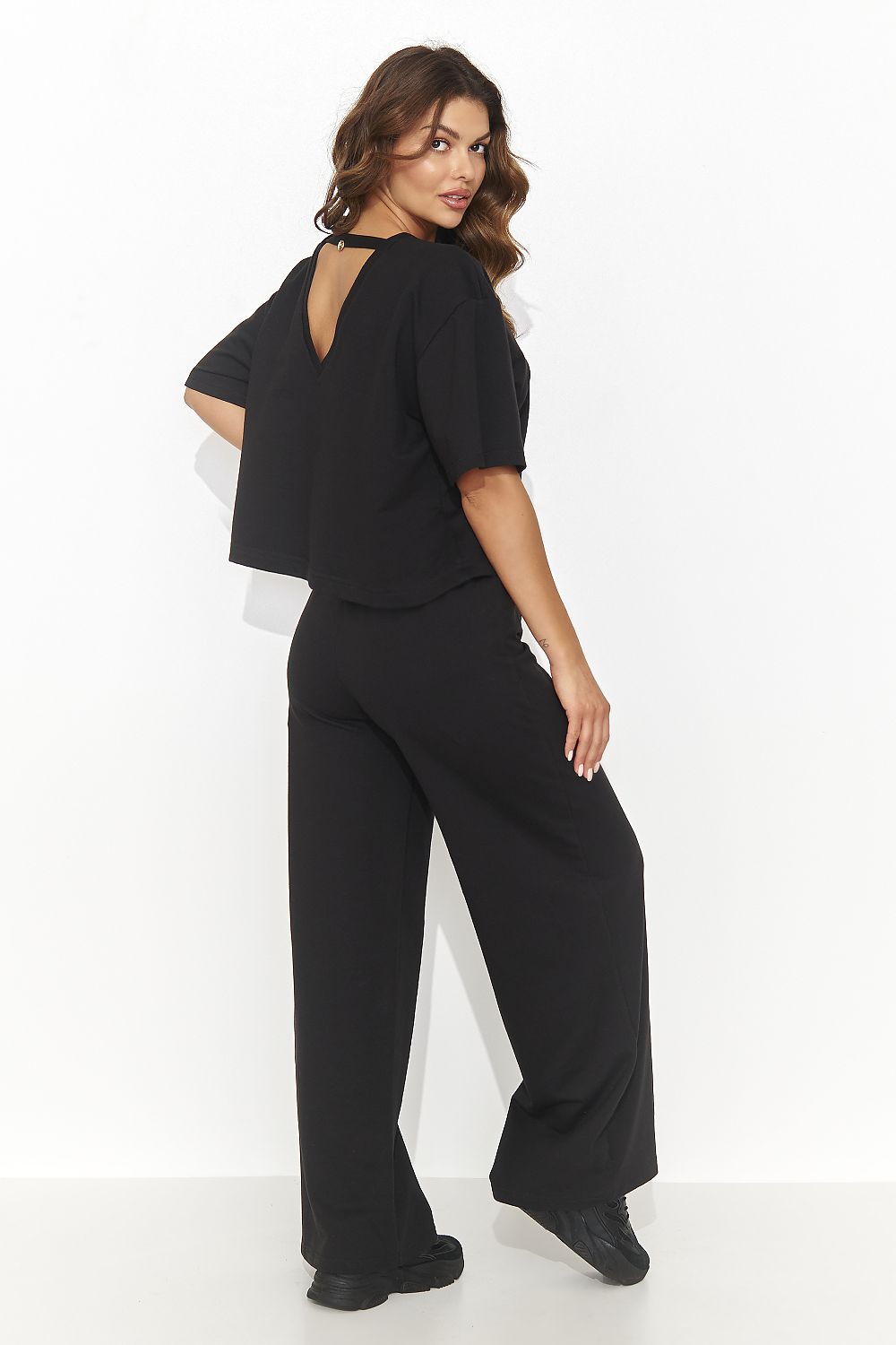 Sett Numinou til dame fra MS StyleHaven, laget av Bomull, farge Brun, størrelse 40, med short ermer, perfekt til casual; dress