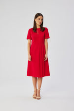 Cocktailkjole Stylove til dame fra MS StyleHaven, laget av polyester; Viskose, farge Fiolett, størrelse s, med short ermer, perfekt til dress