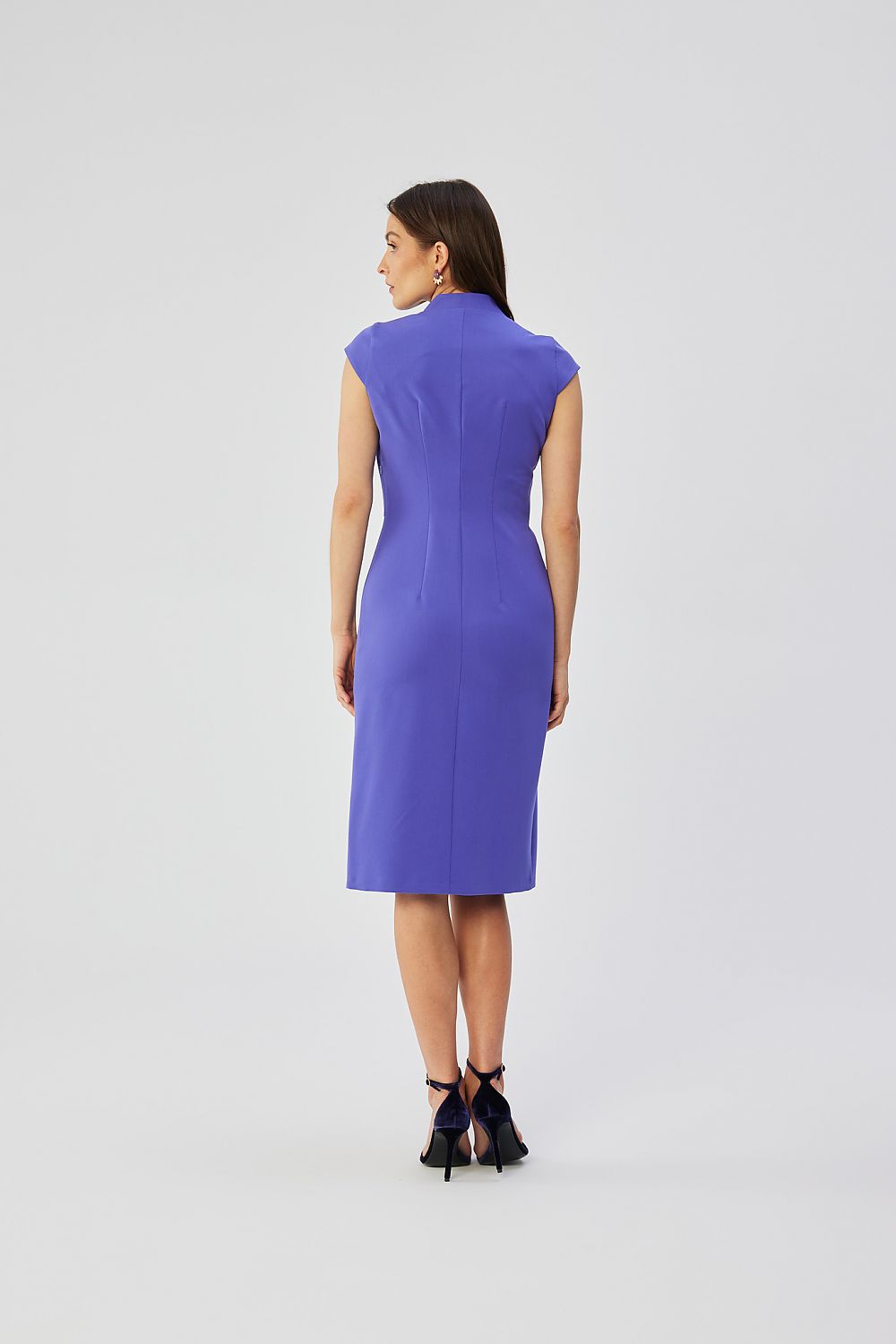 Dagkjole Stylove til dame fra MS StyleHaven, laget av polyester; Viskose, farge Fiolett, størrelse M, med short ermer, perfekt til dress