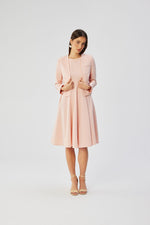Dagkjole Stylove til dame fra MS StyleHaven, laget av polyester; Viskose, farge Rosa, størrelse M, med sleeveless; 3-4 ermer, perfekt til dress