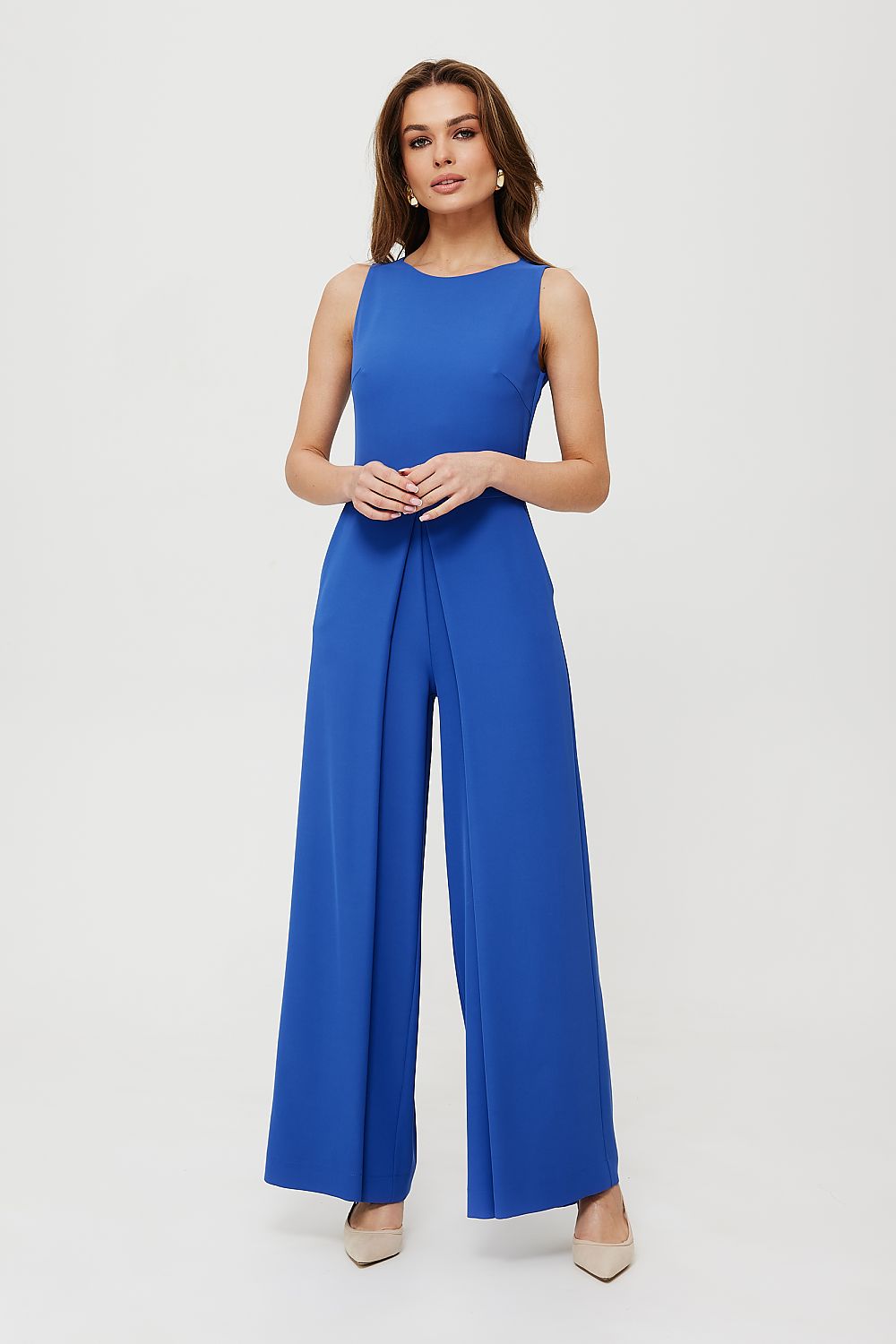 Dress Makover til dame fra MS StyleHaven, laget av polyester, farge Blå, størrelse s, med sleeveless ermer