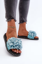 Flip-flops Step in Style til dame fra MS StyleHaven, laget av polyester, farge Blå, størrelse 38, med 45720 ermer, perfekt til casual