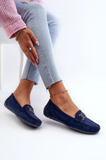 Mocassin Step in Style til dame fra MS StyleHaven, laget av polyester, farge Brun, størrelse 41, med long ermer, perfekt til casual; dress