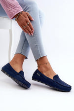 Mocassin Step in Style til dame fra MS StyleHaven, laget av polyester, farge Brun, størrelse 41, med long ermer, perfekt til casual; dress
