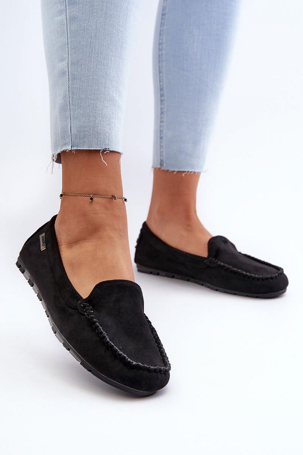Mocassin Step in Style til dame fra MS StyleHaven, laget av polyester, farge Marineblå, størrelse 38, med long ermer, perfekt til casual; dress