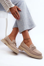 Mocassin Step in Style til dame fra MS StyleHaven, laget av polyester, farge Brun, størrelse 41, med 45720 ermer, perfekt til casual