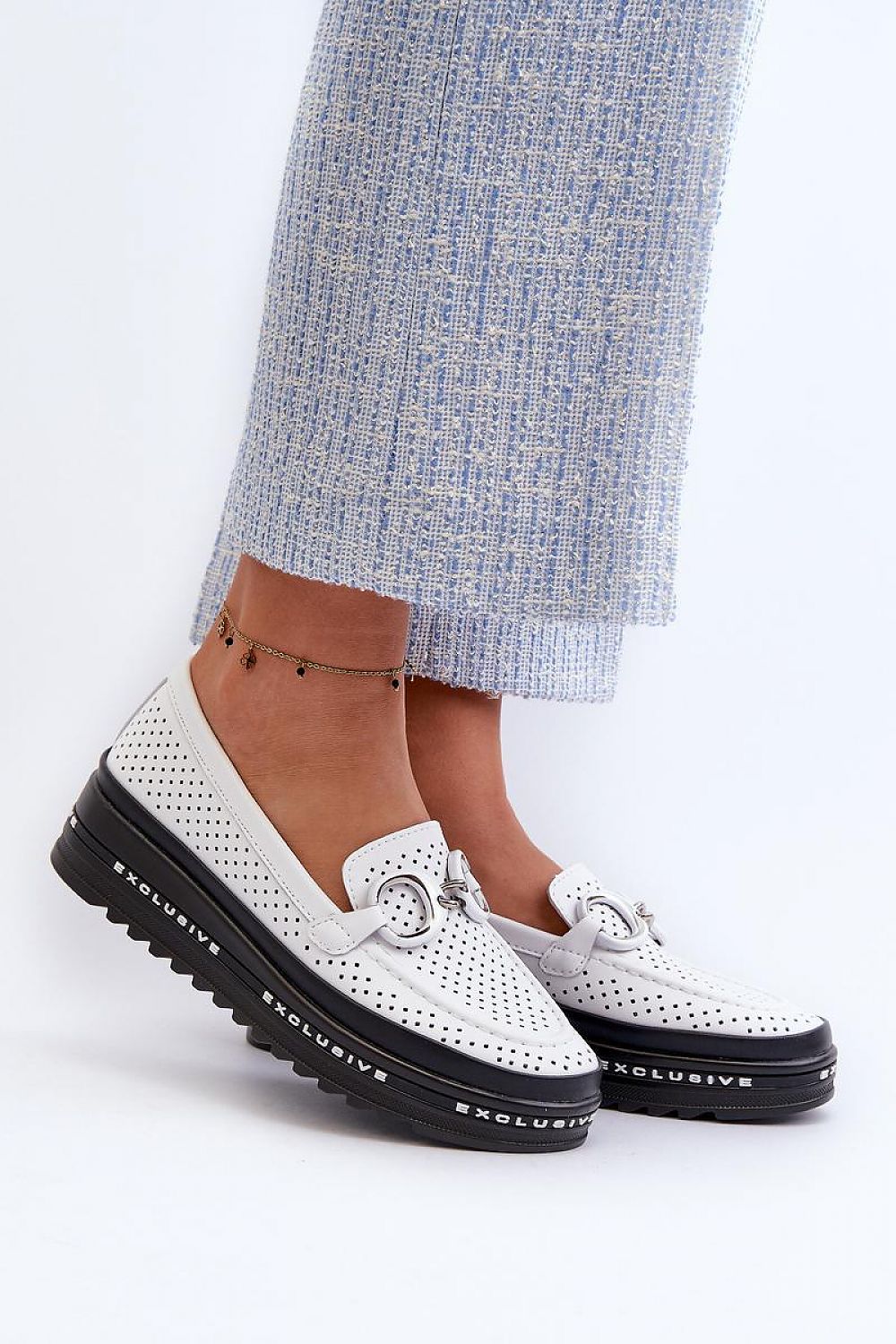 Mocassin Step in Style til dame fra MS StyleHaven, laget av polyester, farge Gul, størrelse 39, med 45720 ermer, perfekt til casual; dress