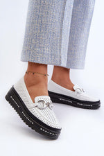 Mocassin Step in Style til dame fra MS StyleHaven, laget av polyester, farge Gul, størrelse 41, med 45720 ermer, perfekt til casual; dress