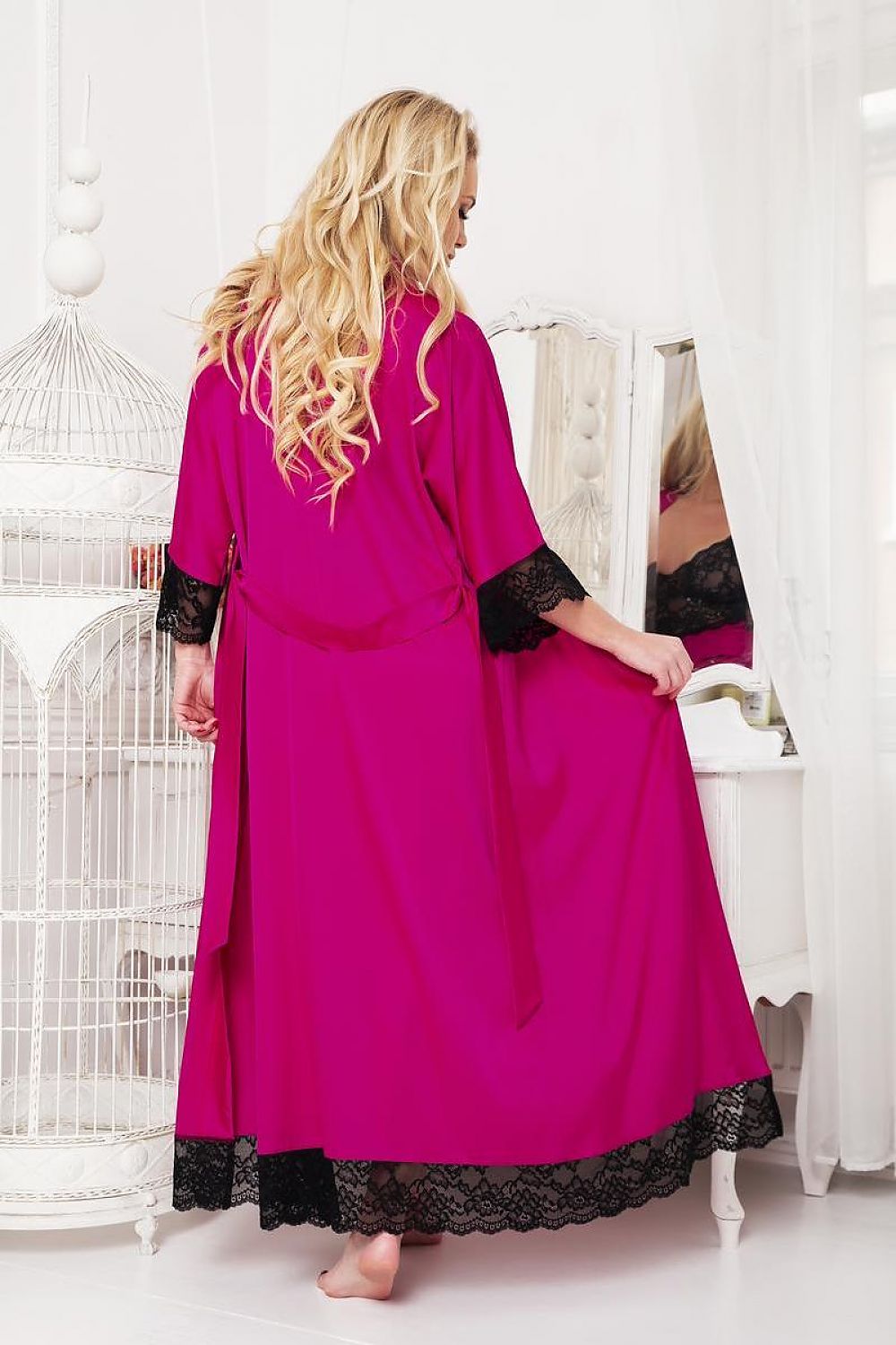 Sumatra Grace badekåpe - Kalimo til dame fra MS StyleHaven, laget av Elastan; polyester, farge Rød 2, størrelse M, med sleeveless ermer, perfekt til casual; dress