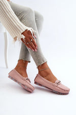 Mocassin Step in Style til dame fra MS StyleHaven, laget av polyester, farge Rosa, størrelse 38, med 45720 ermer, perfekt til casual; dress