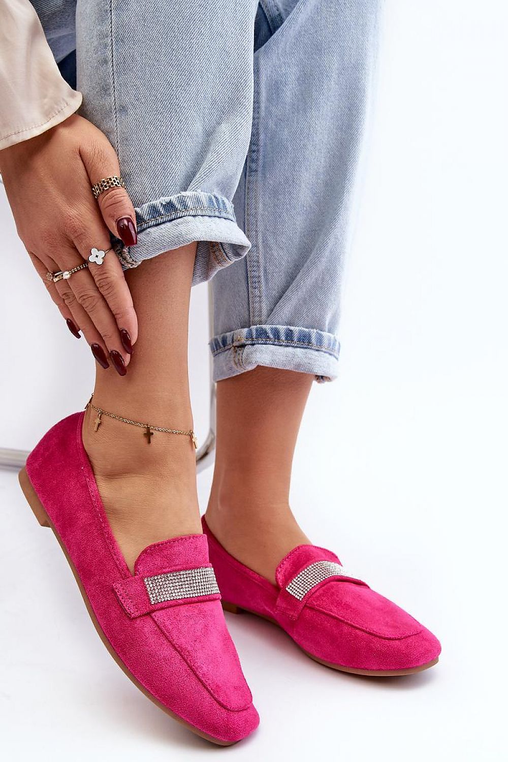 Mocassin Step in Style til dame fra MS StyleHaven, laget av polyester, farge beige, størrelse 41, med 45720 ermer, perfekt til casual; dress