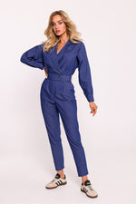 Jumpsuit - Moe til dame fra MS StyleHaven, laget av Bomull; polyester, farge Rosa, størrelse L, med long ermer, perfekt til dress