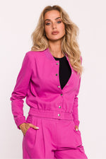 Bomberjakke til dame - Moe til dame fra MS StyleHaven, laget av Bomull; polyester, farge Rosa, størrelse s, med long ermer, perfekt til dress