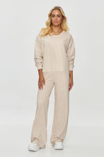 Sett Makadamia til dame fra MS StyleHaven, laget av Bomull; Elastan-1, farge Svart, størrelse 38, med long ermer, perfekt til casual; dress