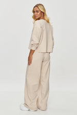 Sett Makadamia til dame fra MS StyleHaven, laget av Bomull; Elastan-1, farge Svart, størrelse 40, med long ermer, perfekt til casual; dress