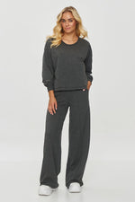 Sett Makadamia til dame fra MS StyleHaven, laget av Bomull; Elastan-1, farge beige, størrelse 34, med long ermer, perfekt til casual; dress