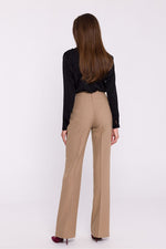 Damebukser Stylove til dame fra MS StyleHaven, laget av polyester; Elastan-1, farge Svart, størrelse s, med long ermer, perfekt til dress