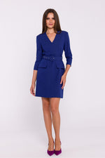 Dagkjole Stylove til dame fra MS StyleHaven, laget av polyester, farge Grå, størrelse XXL, med lang ermer, perfekt til dress
