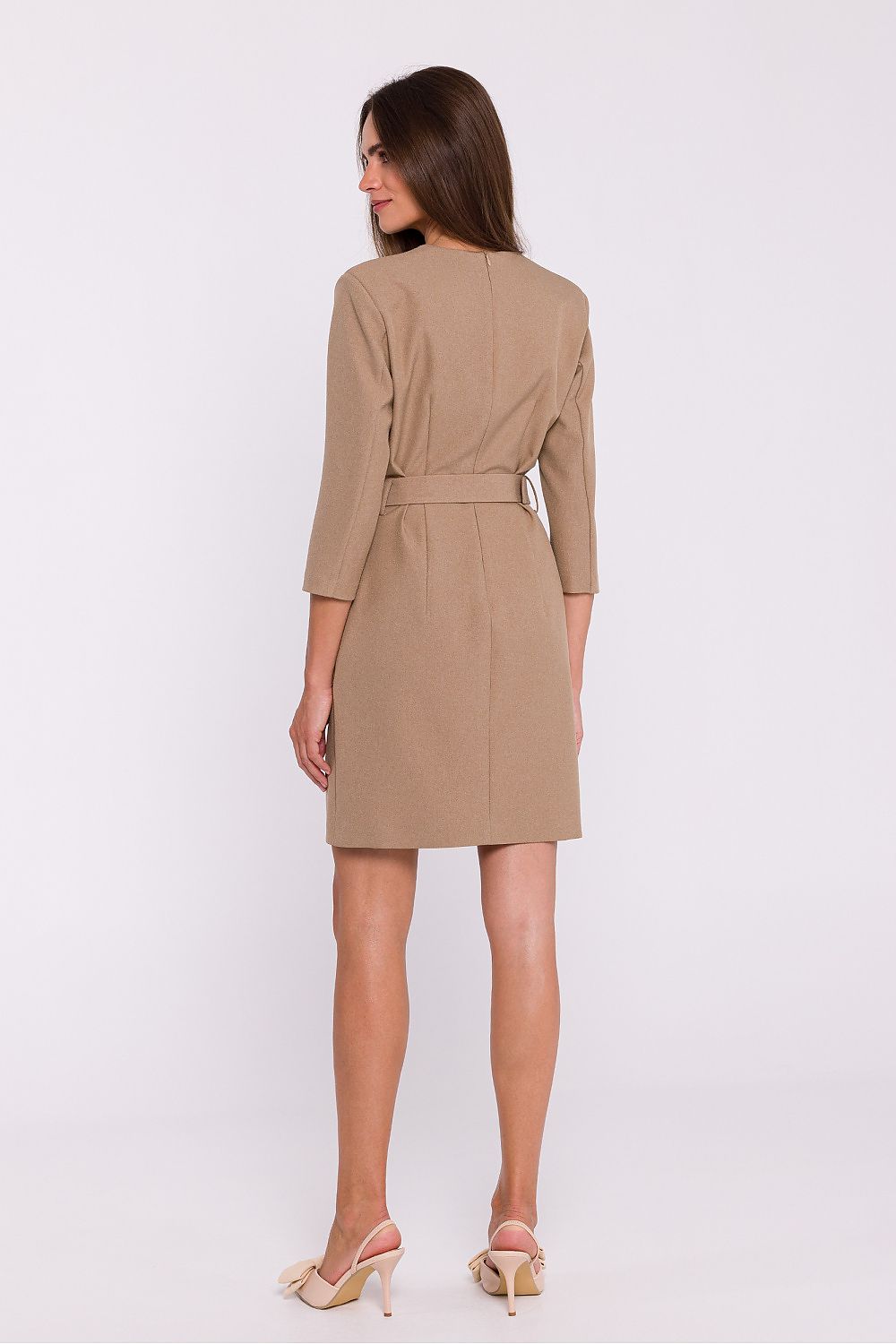 Dagkjole Stylove til dame fra MS StyleHaven, laget av polyester, farge Svart, størrelse M, med lang ermer, perfekt til dress