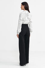 Bukser Nife til dame fra MS StyleHaven, laget av polyester; Viskose, farge Svart, størrelse 38, med long ermer, perfekt til casual; dress