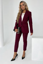 Blazer - Cabba til dame fra MS StyleHaven, laget av Bomull; polyester, farge Grå, størrelse 36, med long ermer, perfekt til casual; dress