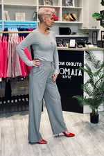 Damebukser Cabba til dame fra MS StyleHaven; laget av Bomull; polyester; Elastan-1; farge GrÃ¥; stÃ¸rrelse 38; med sleeveless ermer; perfekt til dress