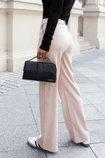 Darren bukser fra IVON til dame fra MS StyleHaven, laget av Viskose; Elastan; nylon, farge beige 2, størrelse M, med sleeveless ermer, perfekt til casual; dress