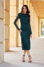 Aurelia Lace kveldkjole - Roco Fashion fra MS StyleHaven, størrelse 40, med long, bukselengde long, kjolelengde maxi, kjolestil gown; sheath