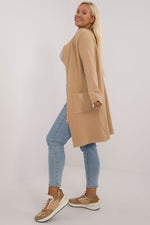lang snitt genser plus size til dame fra MS StyleHaven, størrelse XL/XXL, med long, bukselengde long, kjolelengde maxi, kjolestil gown; sheath