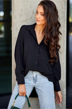Urban Flow – asymmetrisk oversized skjorte fra Roco Fashion fra MS StyleHaven, størrelse L/XL, med long, bukselengde long, kjolelengde maxi, kjolestil sheath
