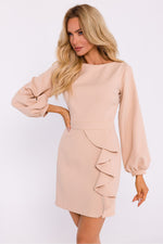 Cocktailkjole Moe til dame fra MS StyleHaven, laget av polyester, farge Svart, størrelse M, med 3-4; long ermer, perfekt til dress