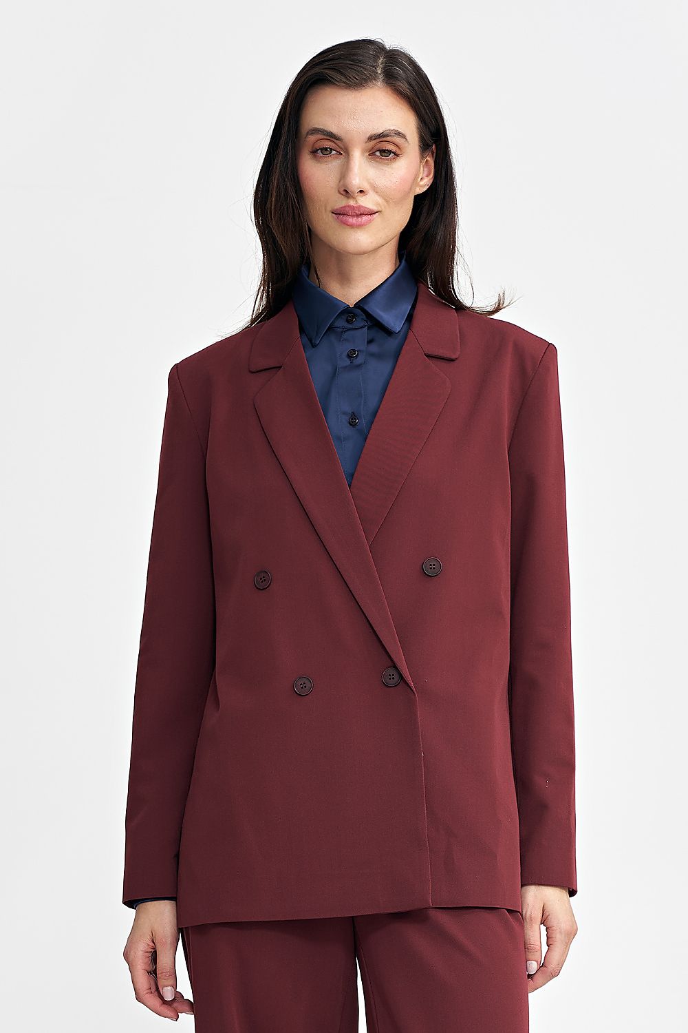 Jakke Nife til dame fra MS StyleHaven, laget av polyester; Viskose, farge Rød, størrelse 36, med long ermer, perfekt til casual; dress