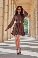 Sintra – feminin og allsidig hverdagskjole fra Roco Fashion fra MS StyleHaven, størrelse 36, med long, bukselengde long, kjolelengde midi; knee-1; short, kjolestil a-line