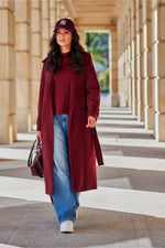 Aurora ullblandet kåpe fra Roco Fashion fra MS StyleHaven, størrelse 36, med long, bukselengde long, kjolelengde maxi, kjolestil sheath