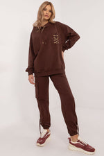 Stilig Joggedress med Kjede - FP til dame fra MS StyleHaven, størrelse s, med long, kjolelengde knee, kjolestil sweater