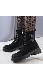 Svarte Judy ankelstøvletter til dame fra MS StyleHaven, laget av Viskose; polyester; Polyamid, med detaljer i faux-leather; rubber; faux-fur, farge Svart, størrelse 36, med long ermer, hælhøyde low; flat, skostørrelse 41; 40; 39; 38; 37; 36, perfekt til casual