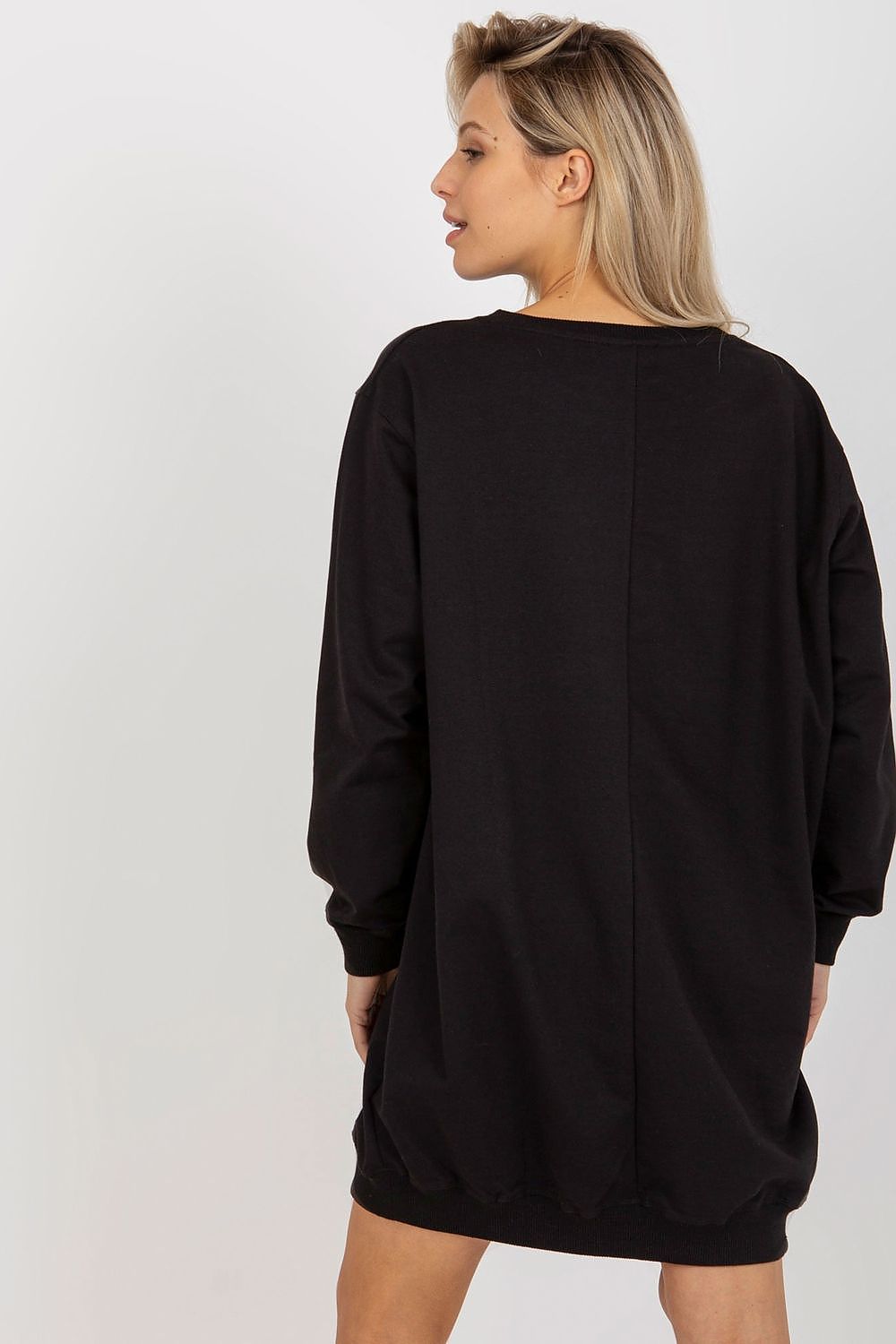 Casual oversized sweatshirt til Dame - FP til dame fra MS StyleHaven, størrelse one-size-fits-all, med short, kjolelengde mini, kjolestil sweater