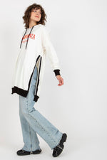 California Lang dame Sweatshirt - FP til dame fra MS StyleHaven, størrelse one-size-fits-all, med long, kjolelengde knee, kjolestil sweater