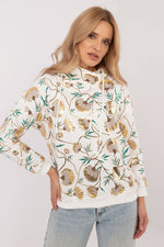 Stilig Hettegenser med Print - FP til dame fra MS StyleHaven, størrelse s, med long, kjolelengde midi, kjolestil sweater