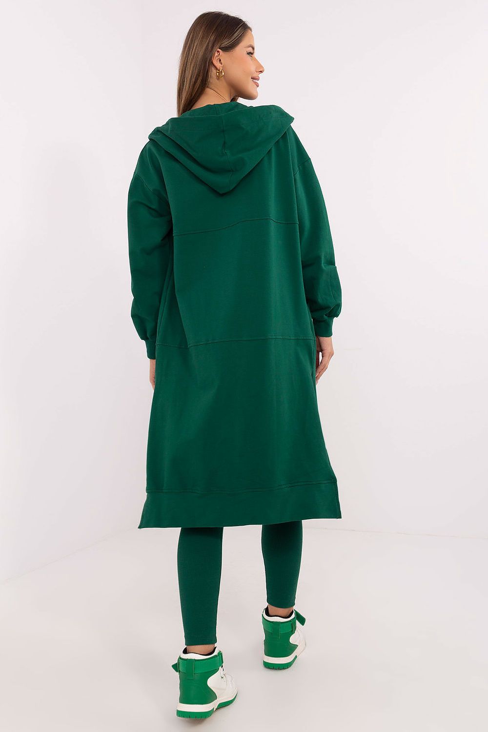 Tredelt Sett med Hettejakke, Topp og Leggings - FP til dame fra MS StyleHaven, størrelse one-size-fits-all, med long, kjolelengde midi, kjolestil sweater
