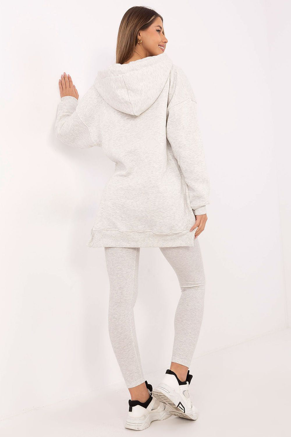 3-delt Sett med Kort Topp, Lang Bluse og Leggings - FP til dame fra MS StyleHaven, størrelse one-size-fits-all, med long, kjolelengde midi, kjolestil sweater