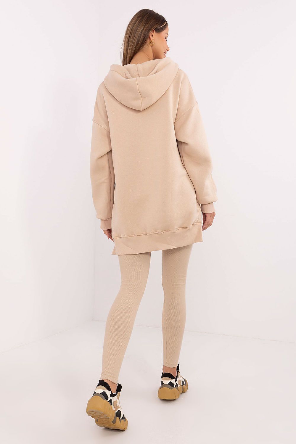 3-delt Sett med Kort Topp, Lang Bluse og Leggings - FP til dame fra MS StyleHaven, størrelse one-size-fits-all, med long, kjolelengde midi, kjolestil sweater