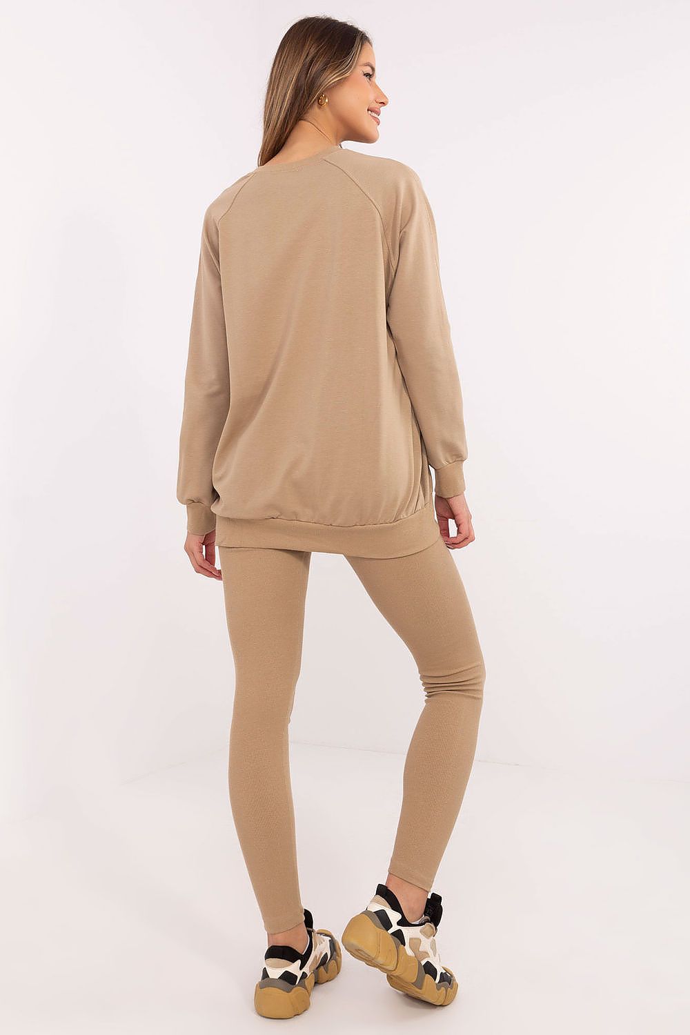 Sett med Sweatshirt og Leggings - FP til dame fra MS StyleHaven, størrelse one-size-fits-all, med long, kjolelengde midi, kjolestil sweater