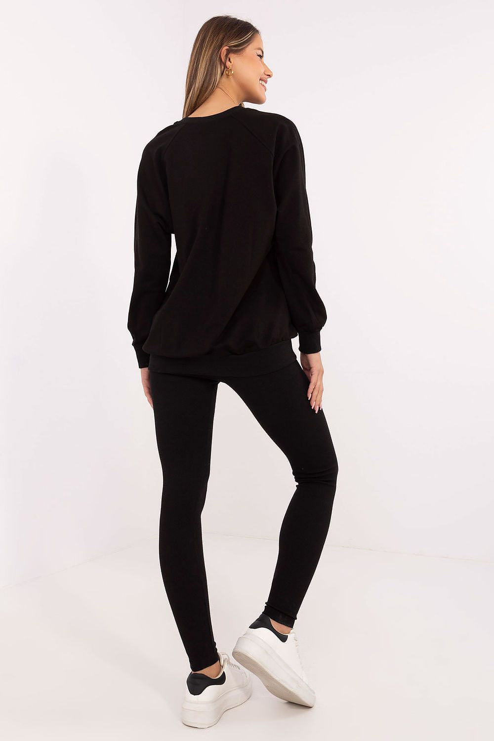 Sett med Sweatshirt og Leggings - FP til dame fra MS StyleHaven, størrelse one-size-fits-all, med long, kjolelengde midi, kjolestil sweater